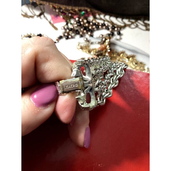 Vintage Lisner Silver Multi-Strand Bracelet - Picture 3 of 3